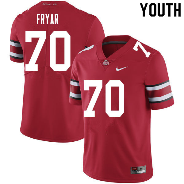 Youth #70 Josh Fryar Ohio State Buckeyes College Football Jerseys Sale-Red